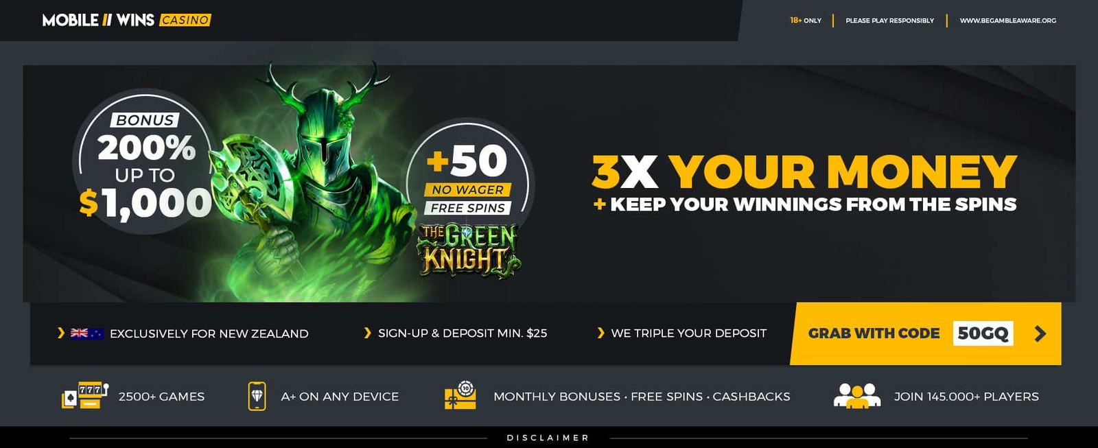 Promotion | NZ | Casino | 200% Bonus up to $1000