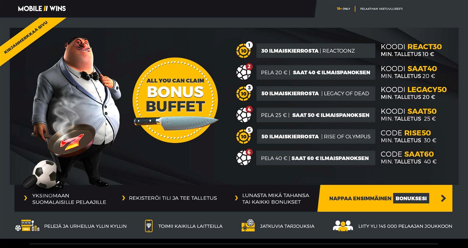Casino & Sports | NP | Bonus Buffet | FI
