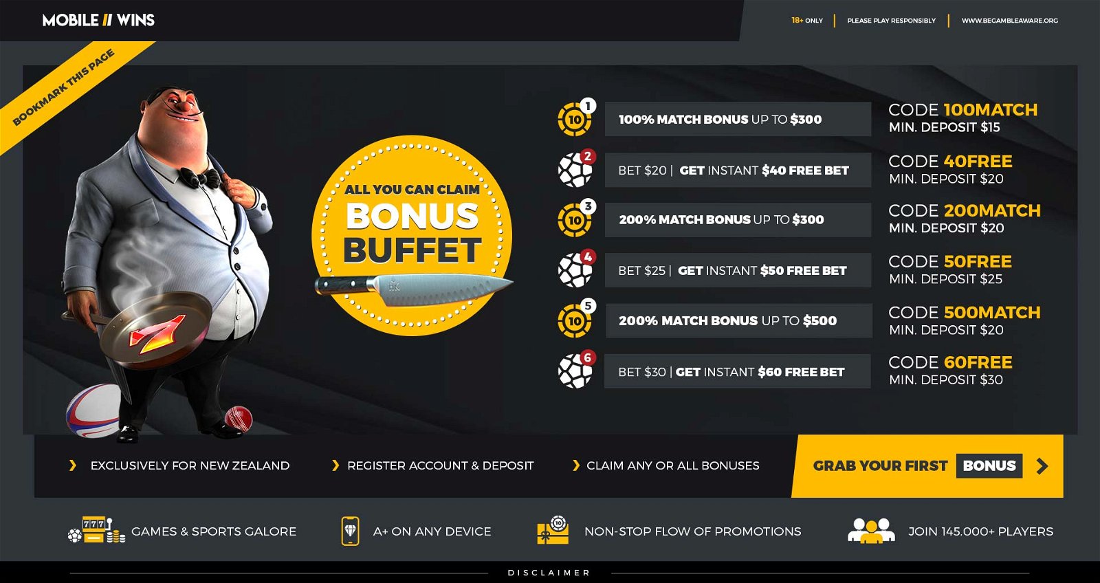 Casino & Sports | NP | Bonus Buffet | NZ