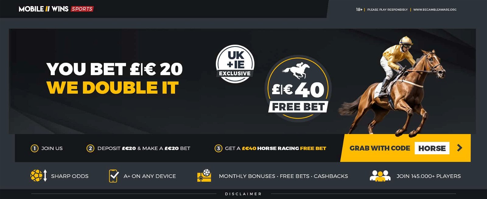 Sports | Horse Racing 2024 | 40 Free Bet