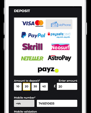 Mobile Wins Sports | Horse Racing | Payment Methods | Deposit