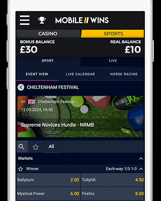 Mobile Wins Sports | Horse Racing | Select Race