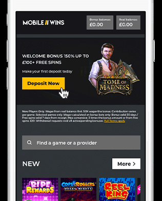 Mobile Wins | Screens | Go to Deposit
