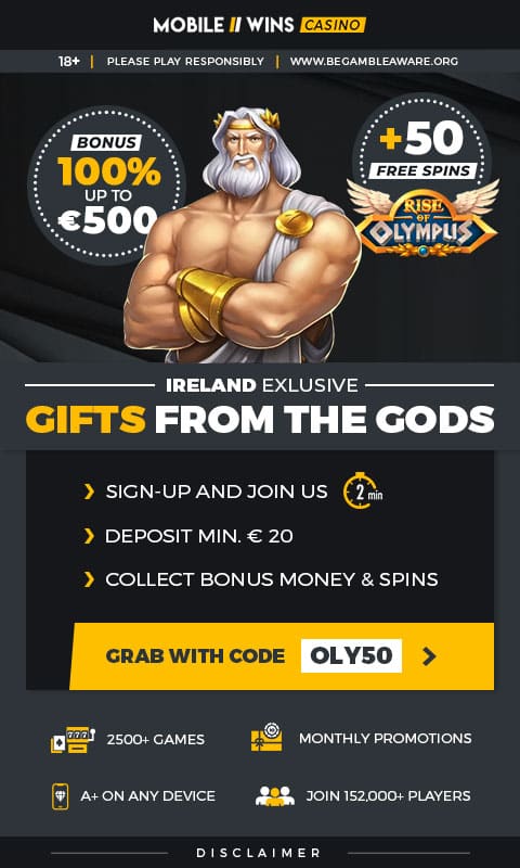 Promotion | Casino | IE | €500 + 50 Free Spins
