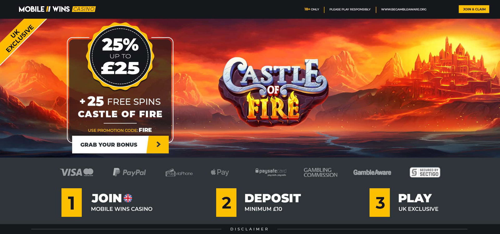 Promotion | Casino | uk | 25% up to £25 + 25 free spins