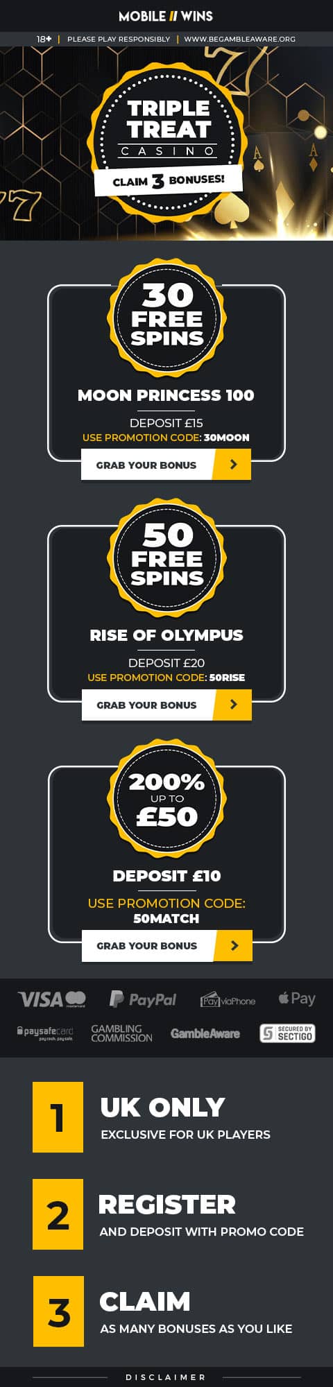 Promotion | Casino | UK | Triple Treat