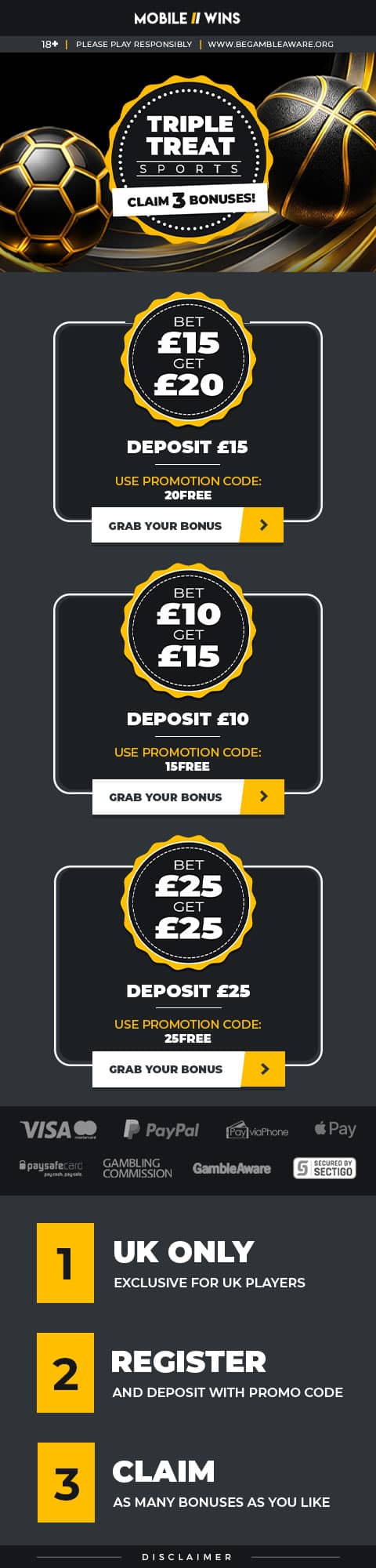 Promotion | Sport | UK | Triple Treat