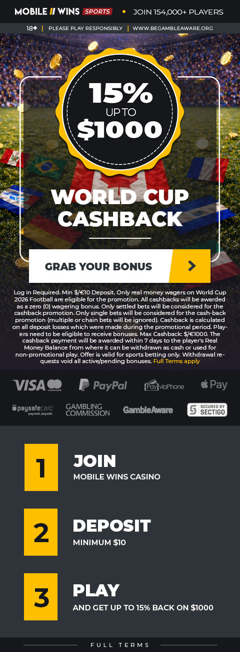 Promotion | Sport | MGA | CA | World Cup Cashback