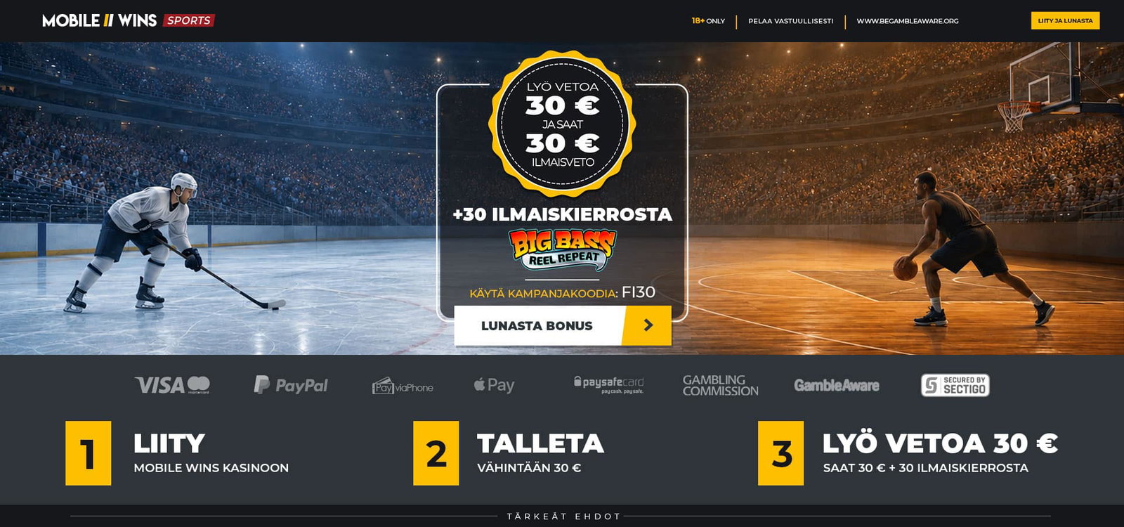 Promotion | Sport | FI | Free Bet & Free Spins | Big Bass Reel Repeat