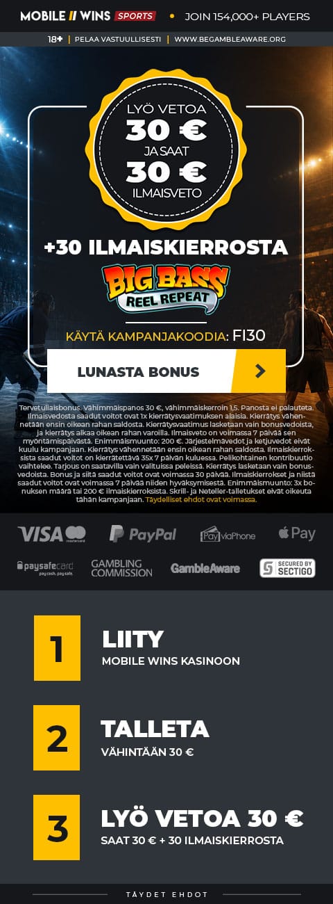Promotion | Sport | FI | Free Bet & Free Spins | Big Bass Reel Repeat