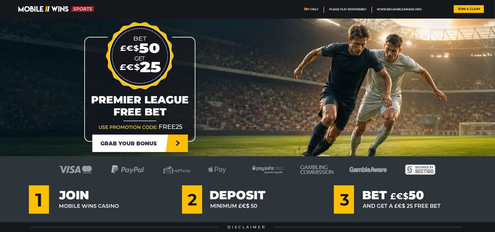 Promotion | Sport | MGA | Premier League £€$25 Free Bet