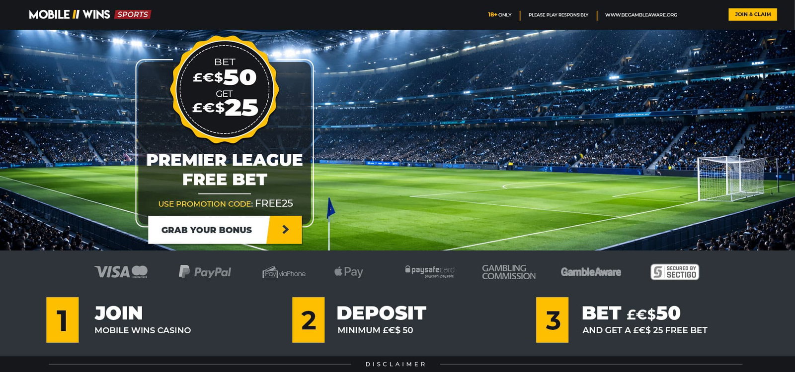 Promotion | Sport | MGA | Premier League £€$25 Free Bet
