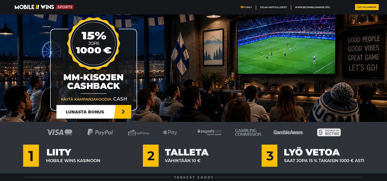 Promotion | Sport | MGA | FI | World Cup Cashback