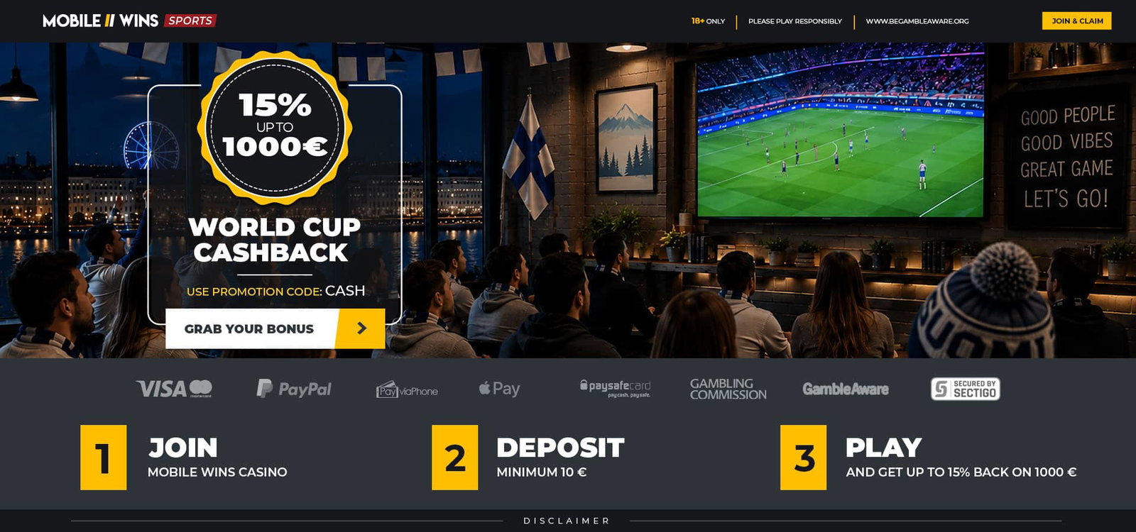 Promotion | Sport | MGA | FI | World Cup Cashback