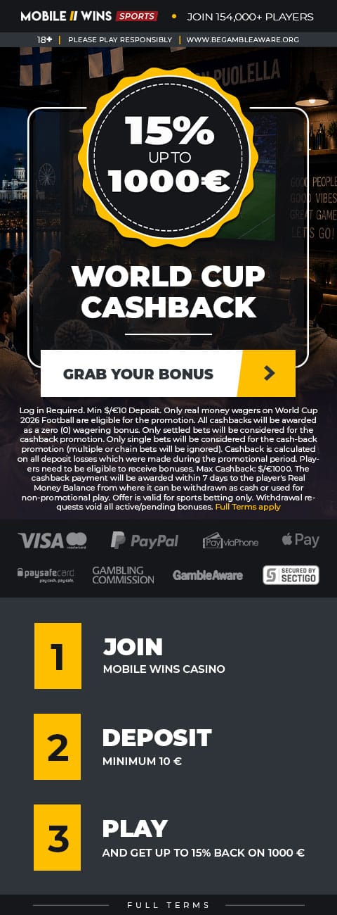 Promotion | Sport | MGA | FI | World Cup Cashback