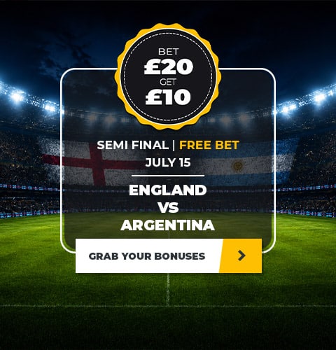 Slider | World Cup semi final free bet